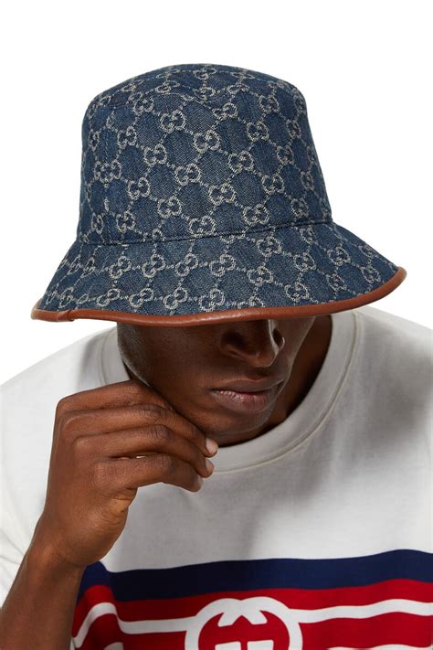 gucci fitted hat|gucci bucket hat for men.